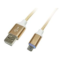 Cable usb a micro usb con luz led kcc 1390